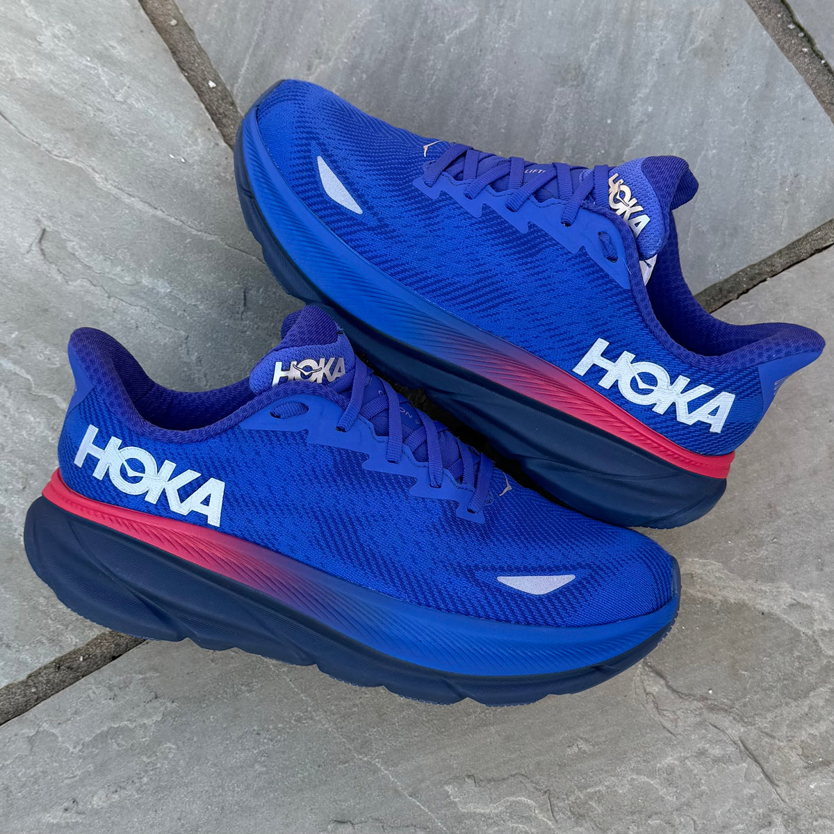 Hoka Clifton 9 Gore-Tex - Dazzling Blue / Evening Sky - UK8.5