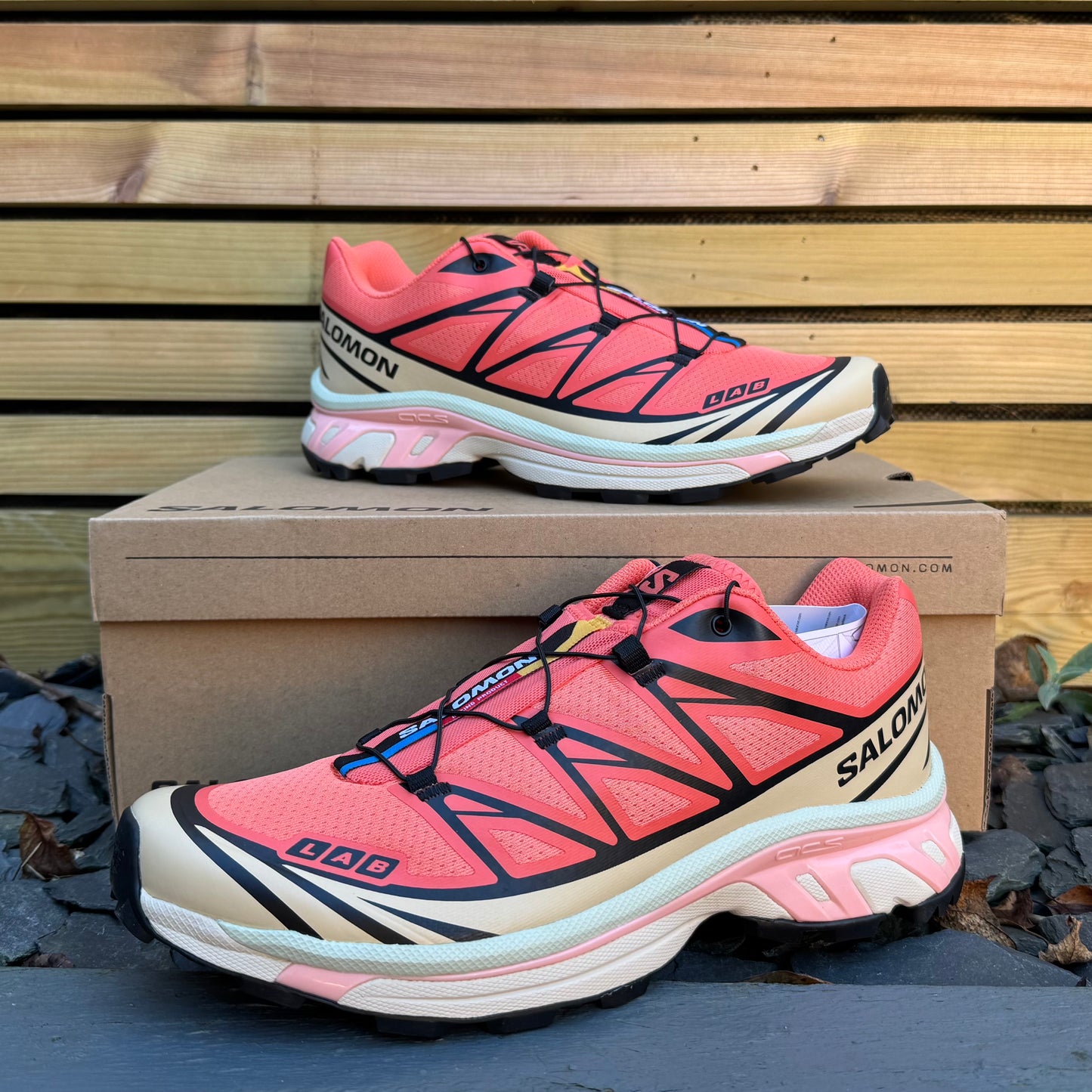 Salomon XT-6 - Living Coral / Black / Grey - UK9 - Brand New