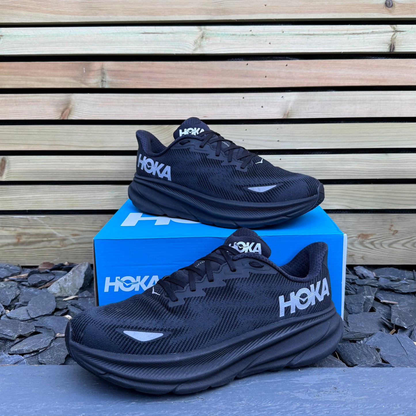 Hoka Clifton 9 Gore-Tex - Black Reflect - UK11