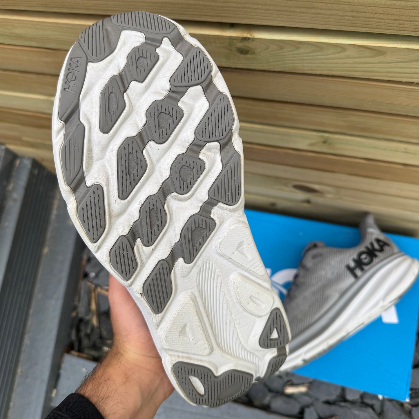 Hoka Clifton 9 - Wolf Grey - UK10
