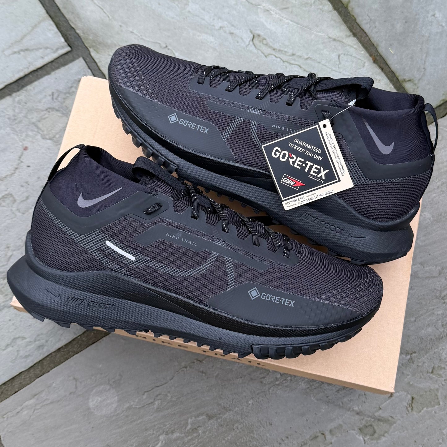 Nike Pegasus Trial 4 Gore-Tex - Black - Multiple Sizes - Brand New