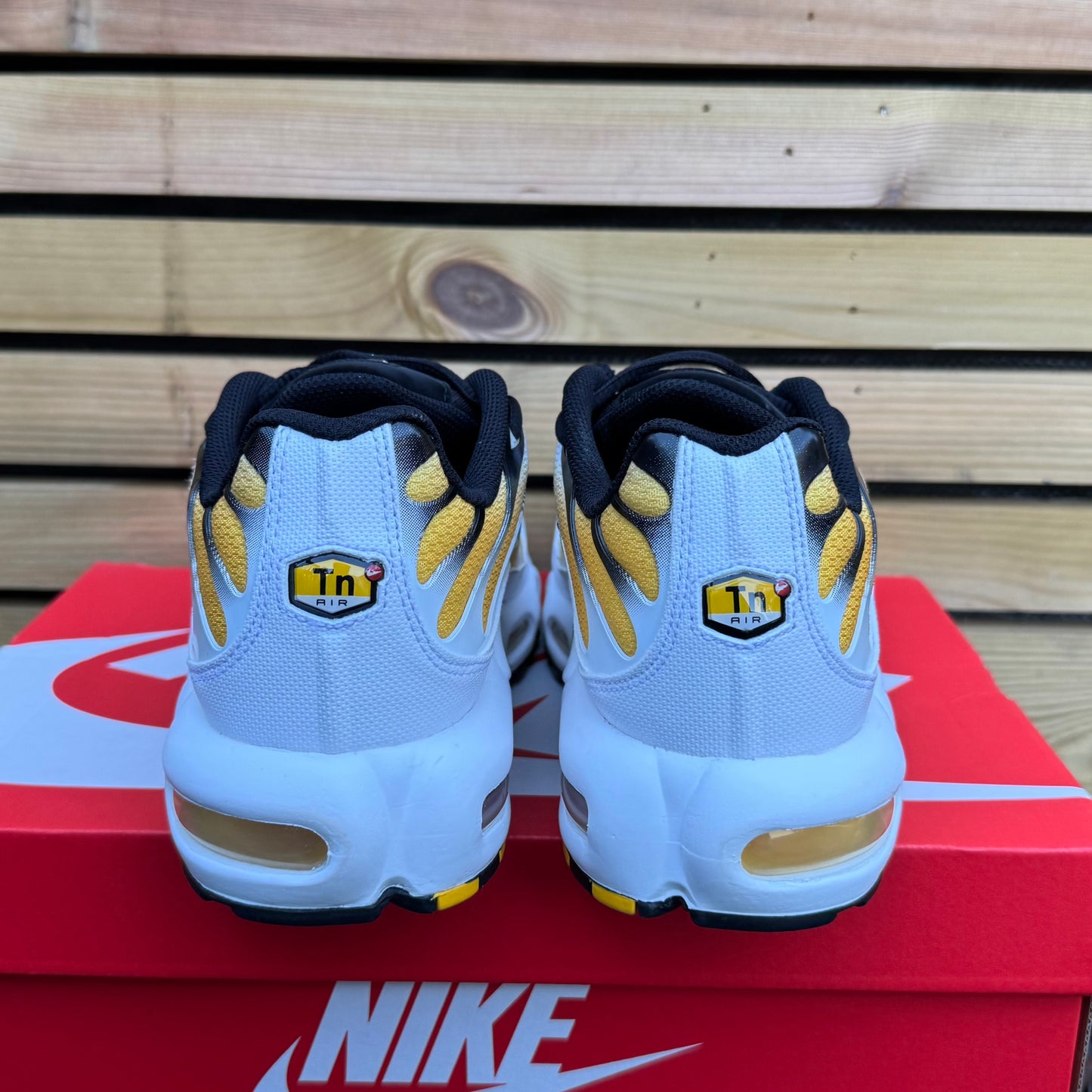 Nike Air Max Plus TN - White /Varsity Maize - UK8 - Brand New