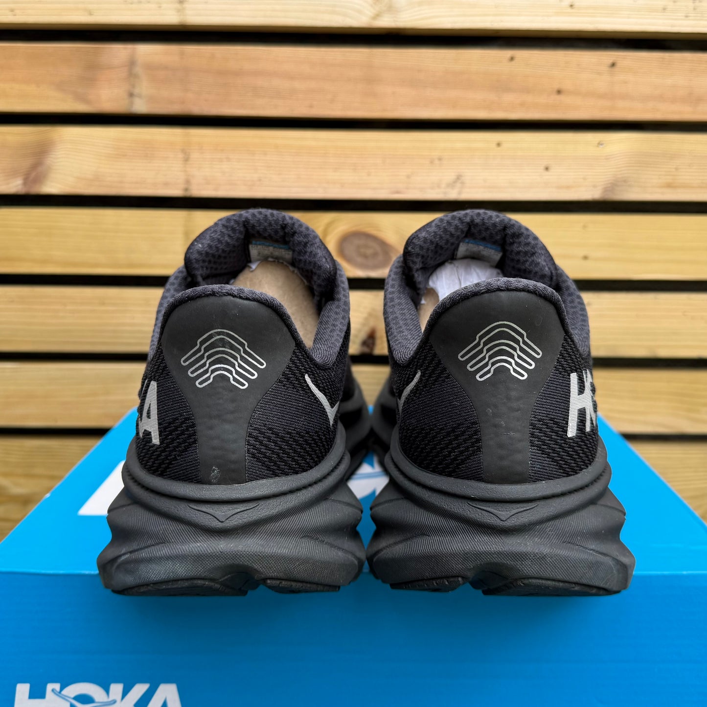 Hoka Clifton 9 Gore-Tex - Black Reflect - UK10.5