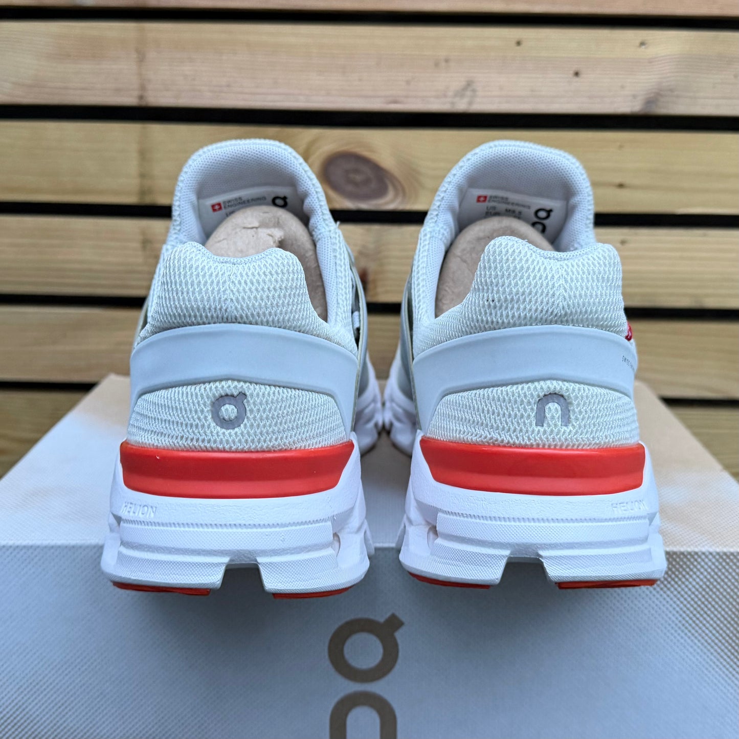 On Running CloudSwift 2.0 - Glacier White / Flame Orange - UK9