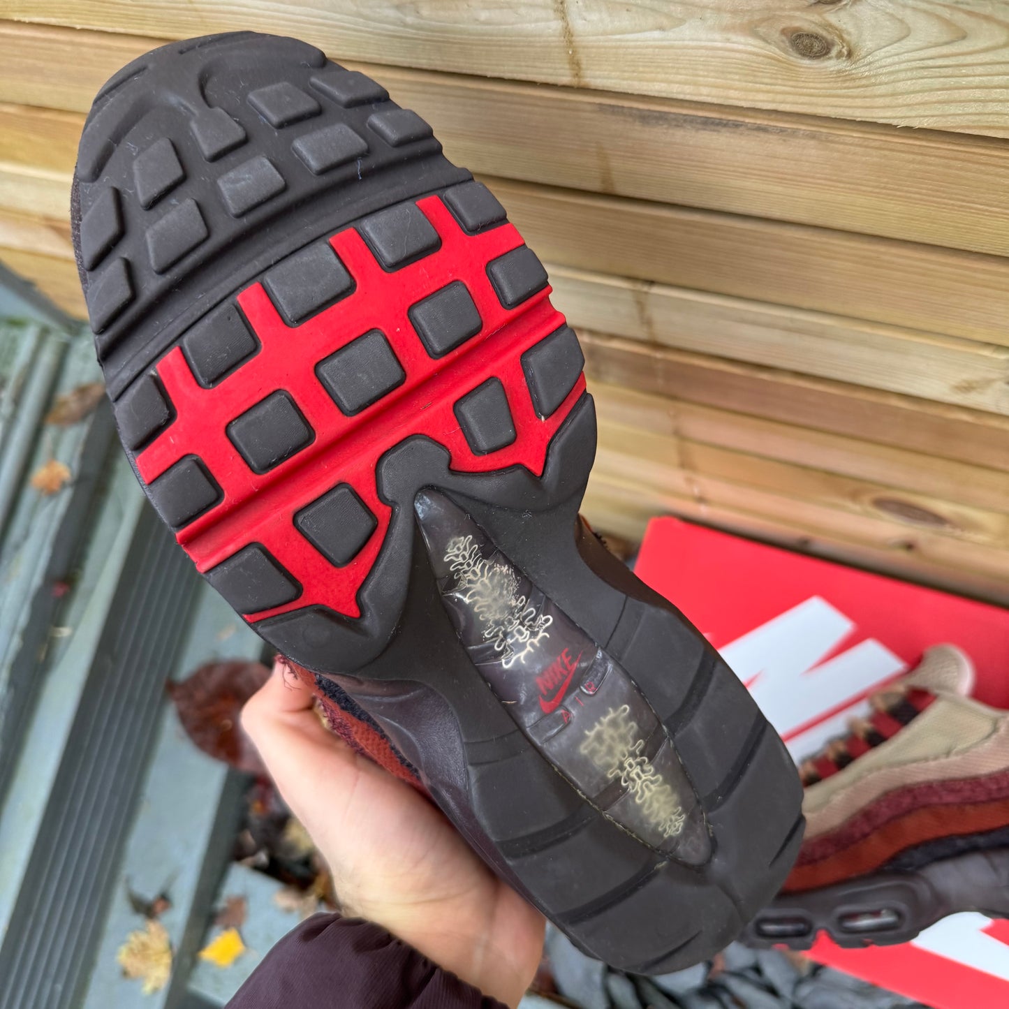 Nike Air Max 95 Anatomy Of Air - Brown Basalt / University Red - UK9