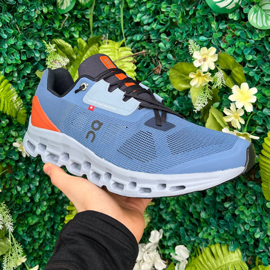 On Running CloudStratus 2 - Lake Blue / Orange Flare - UK9.5