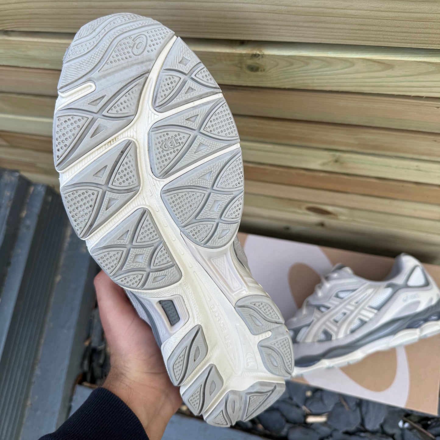 Asics Gel-NYC - Cream / Oyster Grey - UK10