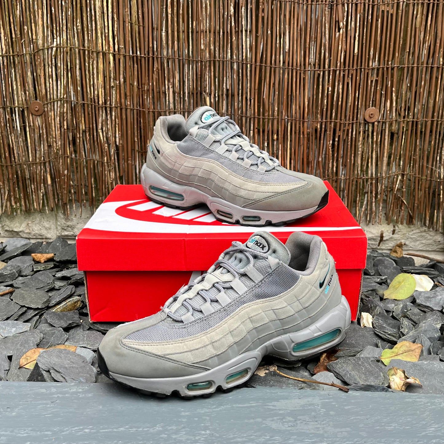 Nike Air Max 95 Retro Logo Grey / Aqua UK8.5