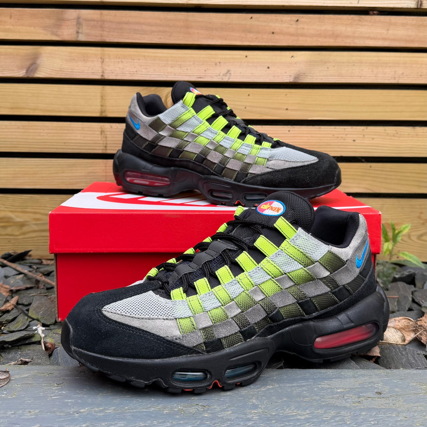 Nike Air Max 95 Woven - Black / Volt - UK9.5