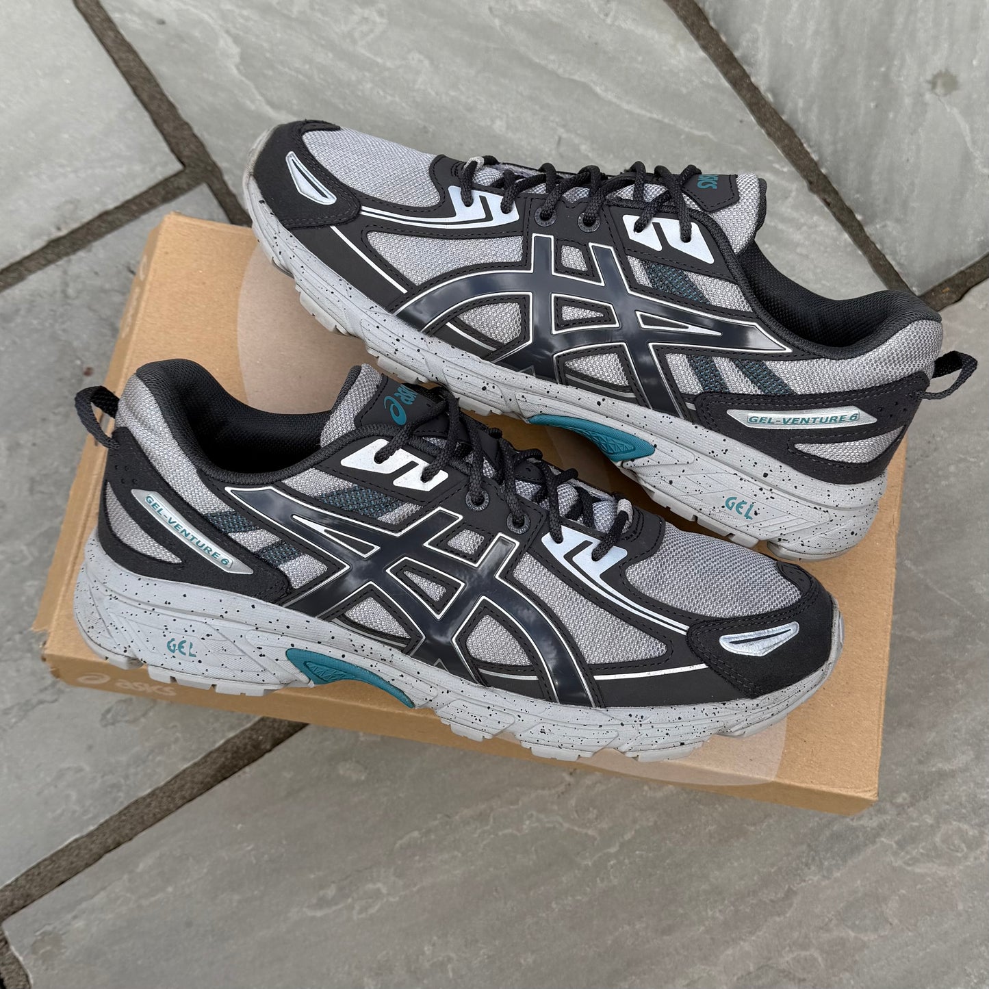 Asics Gel-Venture 6 - Cement Grey / Obsidian Grey - UK9.5