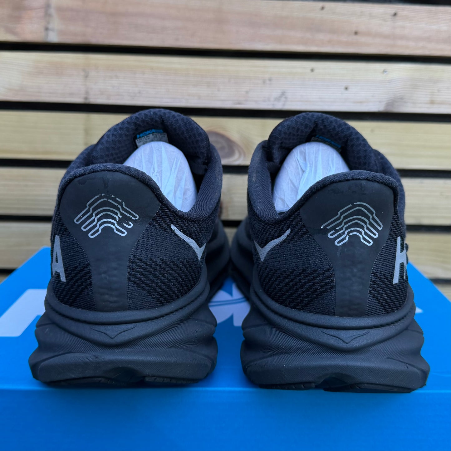 Hoka Clifton 9 Gore-Tex - Black Reflect - UK9.5