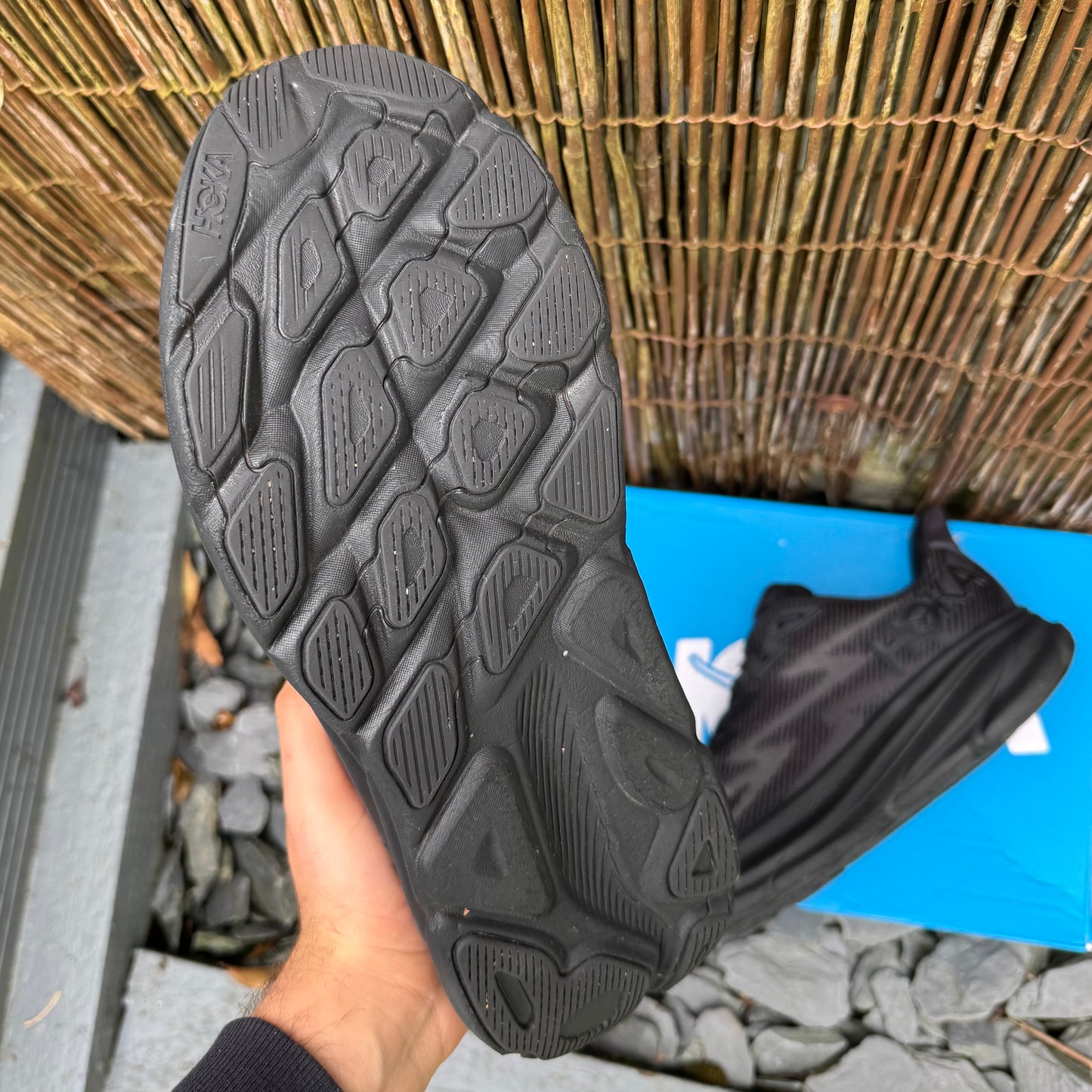 Hoka Clifton 9 - Triple Black - UK12