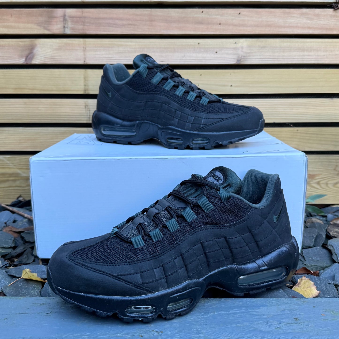 Nike Air Max 95 ID “Nike By You” - Black / Forest Green - UK8