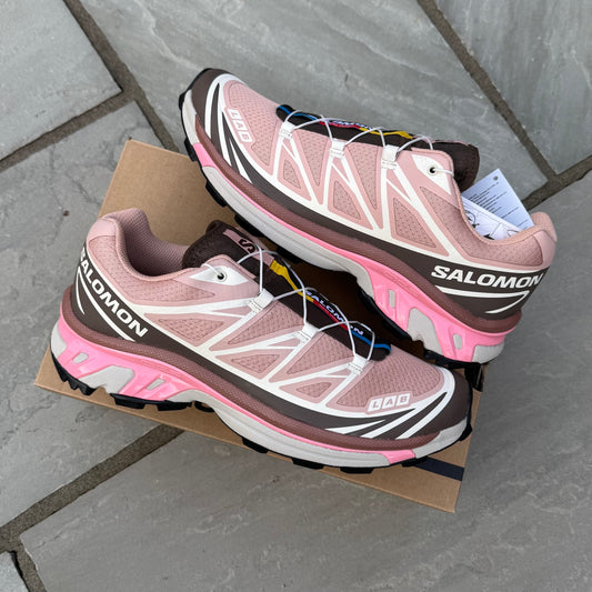 Salomon XT-6 - Mahogany Rose / Earth Brown / Flamingo Pink - Multiple Sizes - Brand New