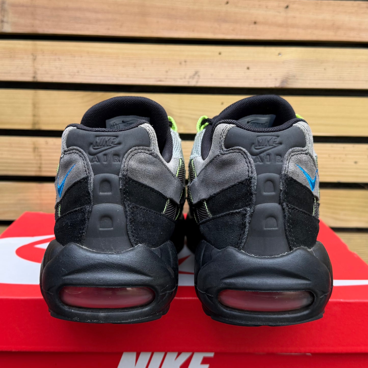 Nike Air Max 95 Woven - Black / Volt - UK9.5