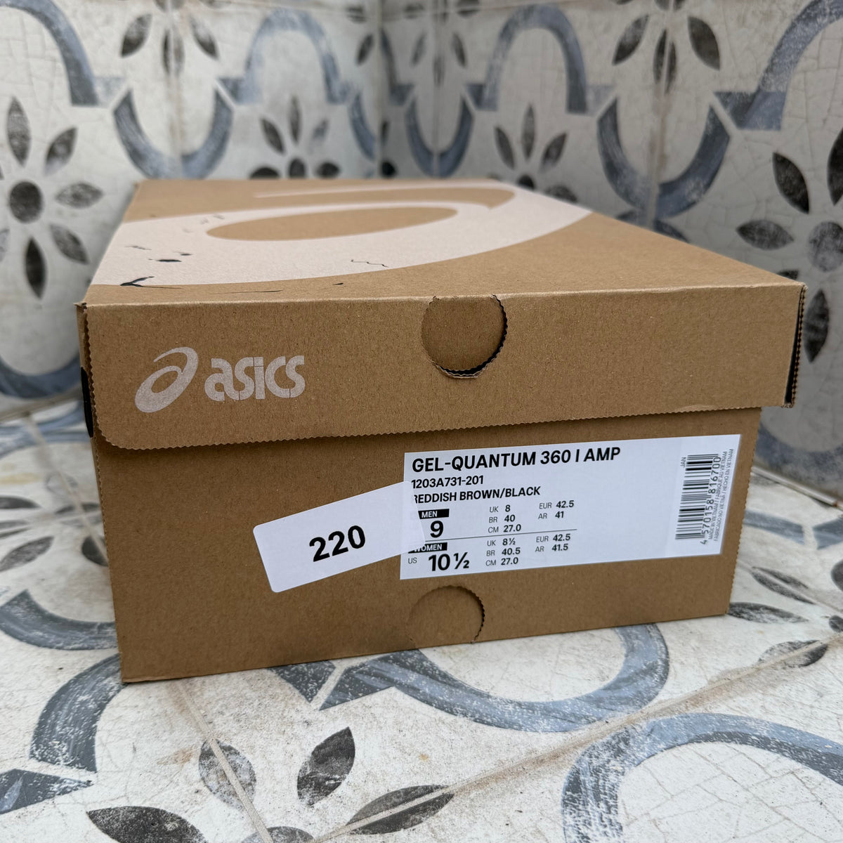 Asics Gel-Quantum 360 1 AMP - Reddish Brown - UK8 - Brand New