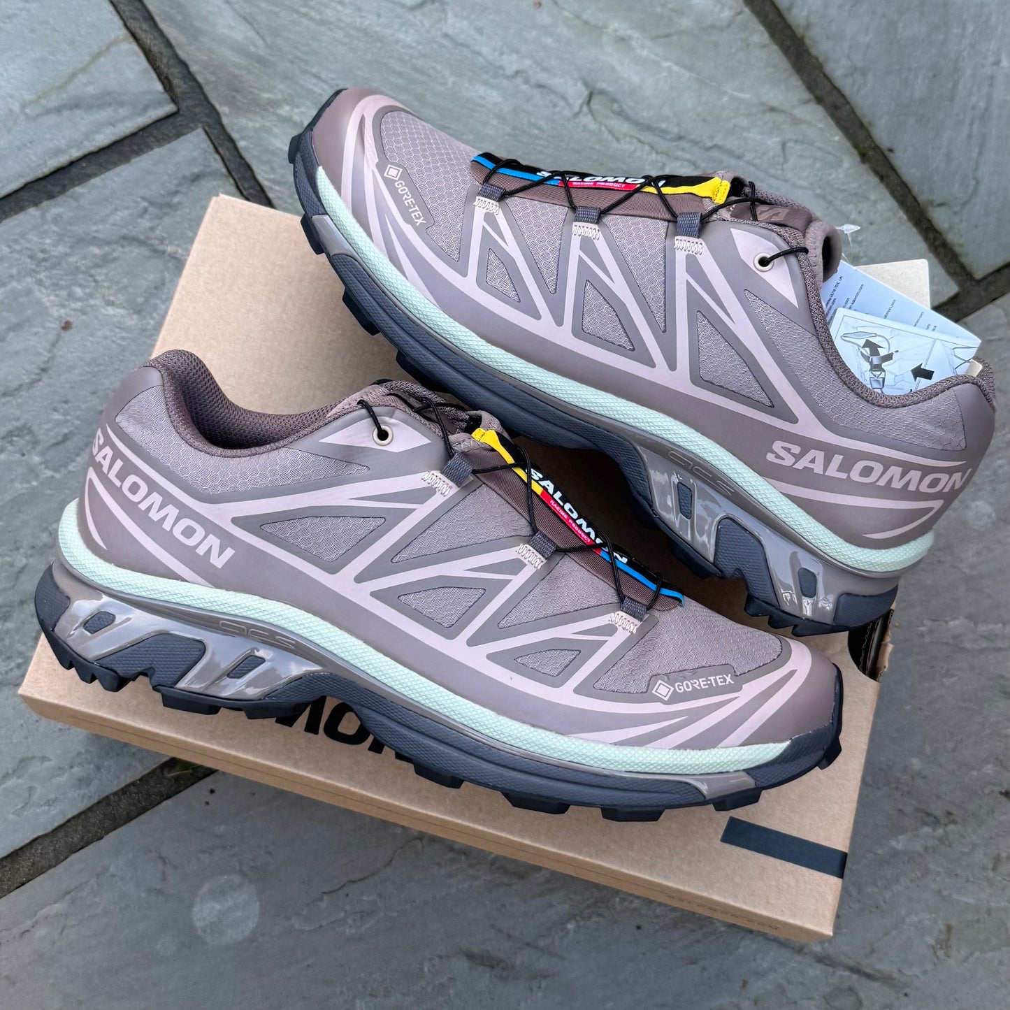 Salomon XT-6 Gore-Tex - Iron / Etherea / Seagrass - Multiple Sizes - Brand New