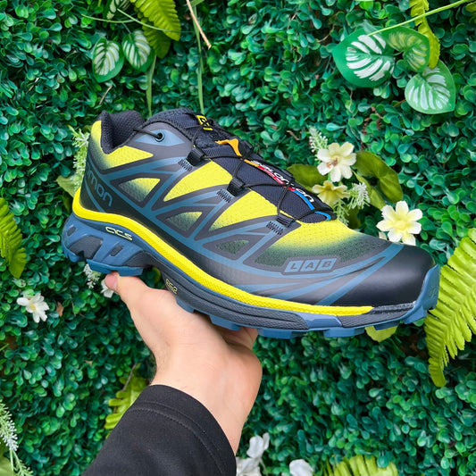 Salomon XT-6 Skyline - Carbon / Sunny Lime / Sulphur Spring - UK8 - Brand New