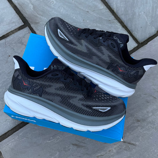 Hoka Clifton 9 - Black / Outer Orbit - UK9