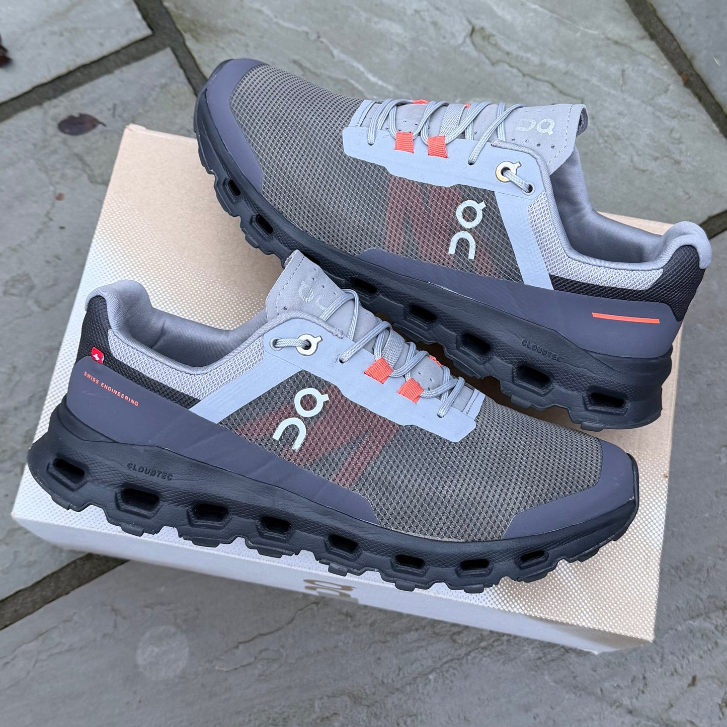 On Running CloudVista - Grey / Orange - UK7