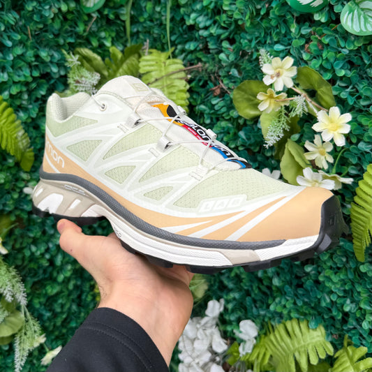 Salomon XT-6 - Aloe Wash / Hazelnut / Feather Grey - UK9 - Brand New