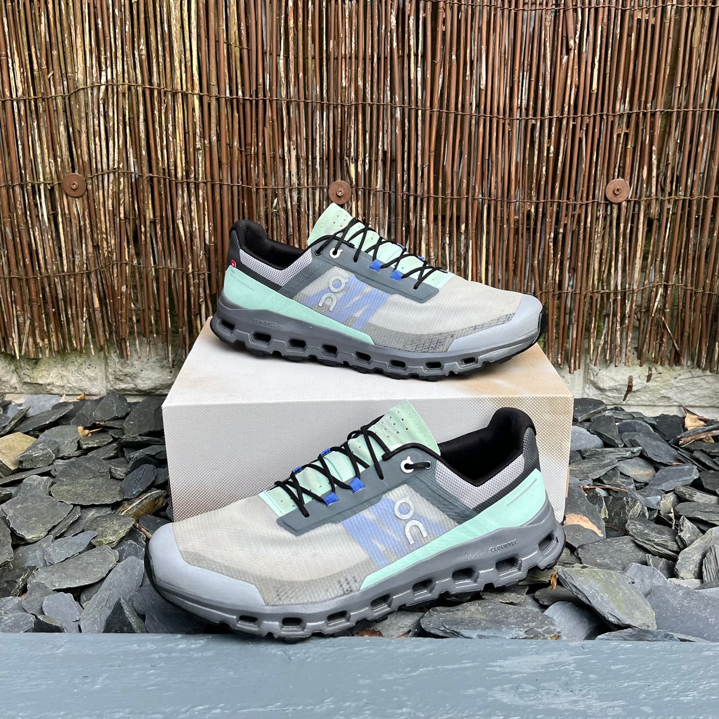 On Running CloudVista Grey / Mint UK10.5