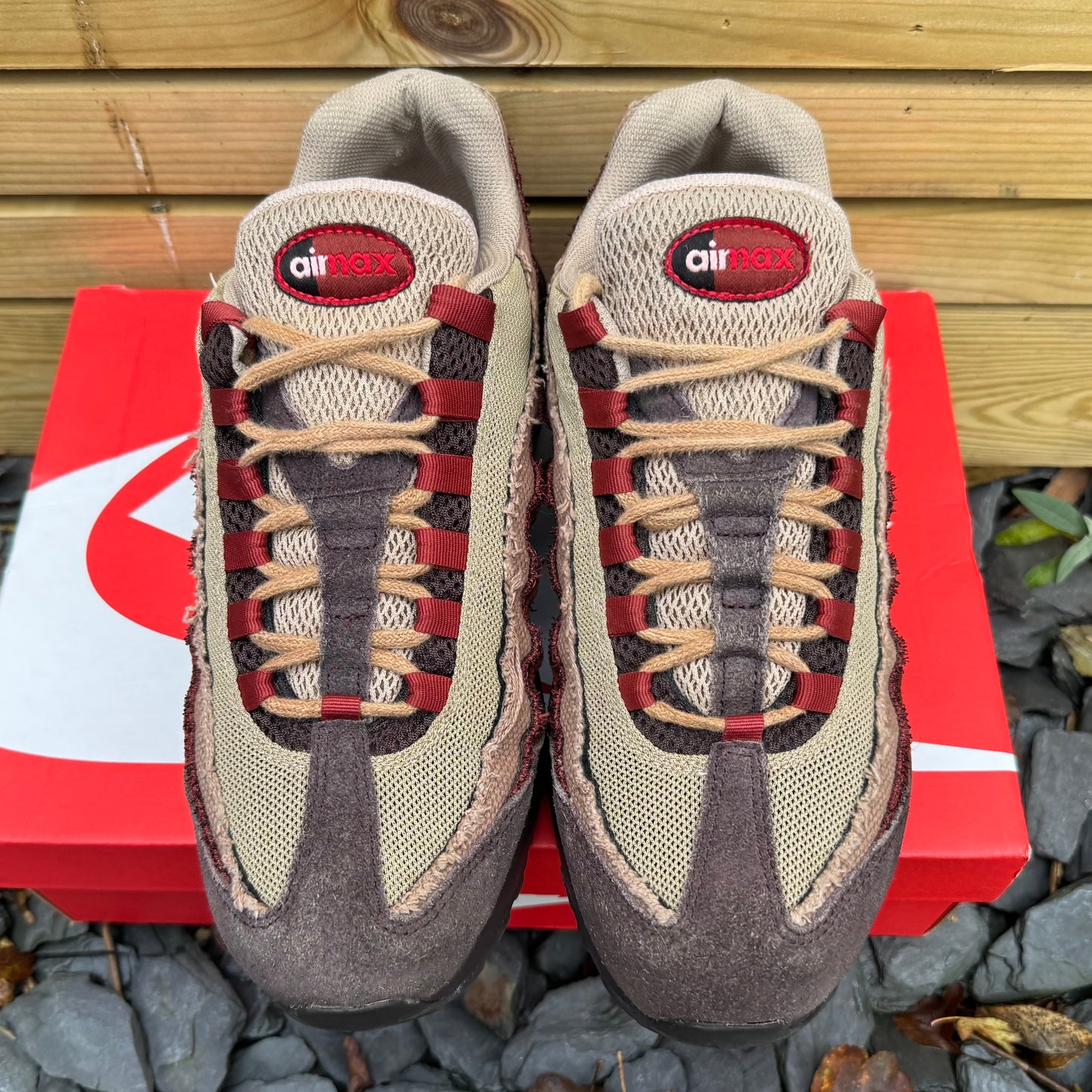Nike Air Max 95 Anatomy Of Air - Brown Basalt / University Red - UK9