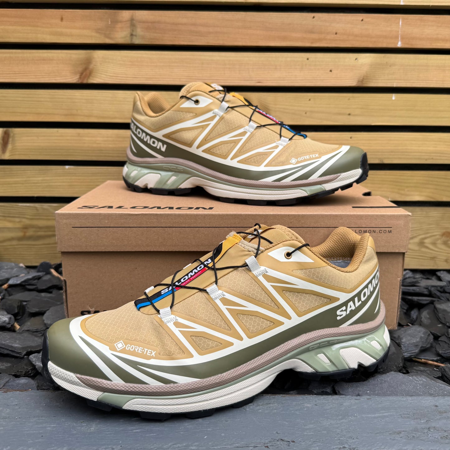 Salomon XT-6 Gore-Tex - Antelope / Icicle / Portabella - UK11 - Brand New