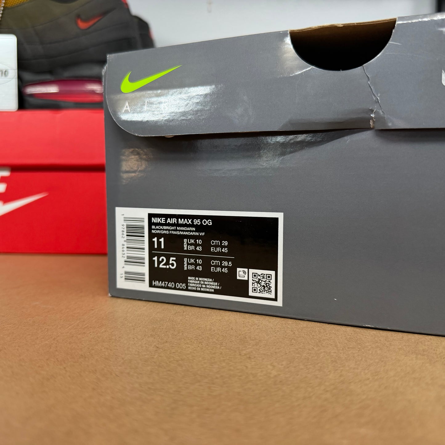 Nike Air Max 95 OG Big Bubble - Mandarin - UK10