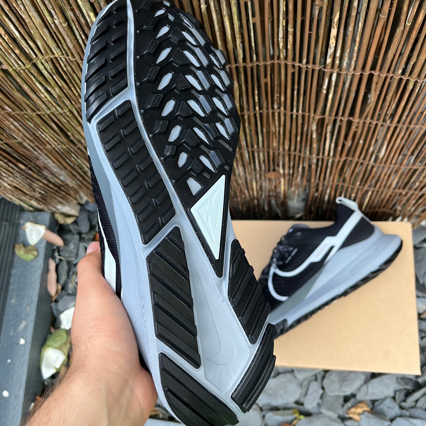 Nike React Pegasus Trail 4 Black / Dark Grey UK12