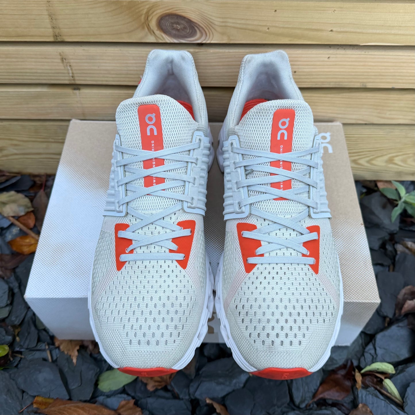 On Running CloudSwift 2.0 - Glacier White / Flame Orange - UK10