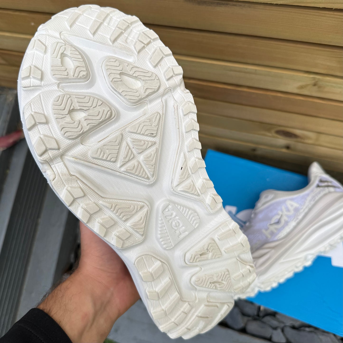 Hoka Stinson 7 - Triple White - UK10