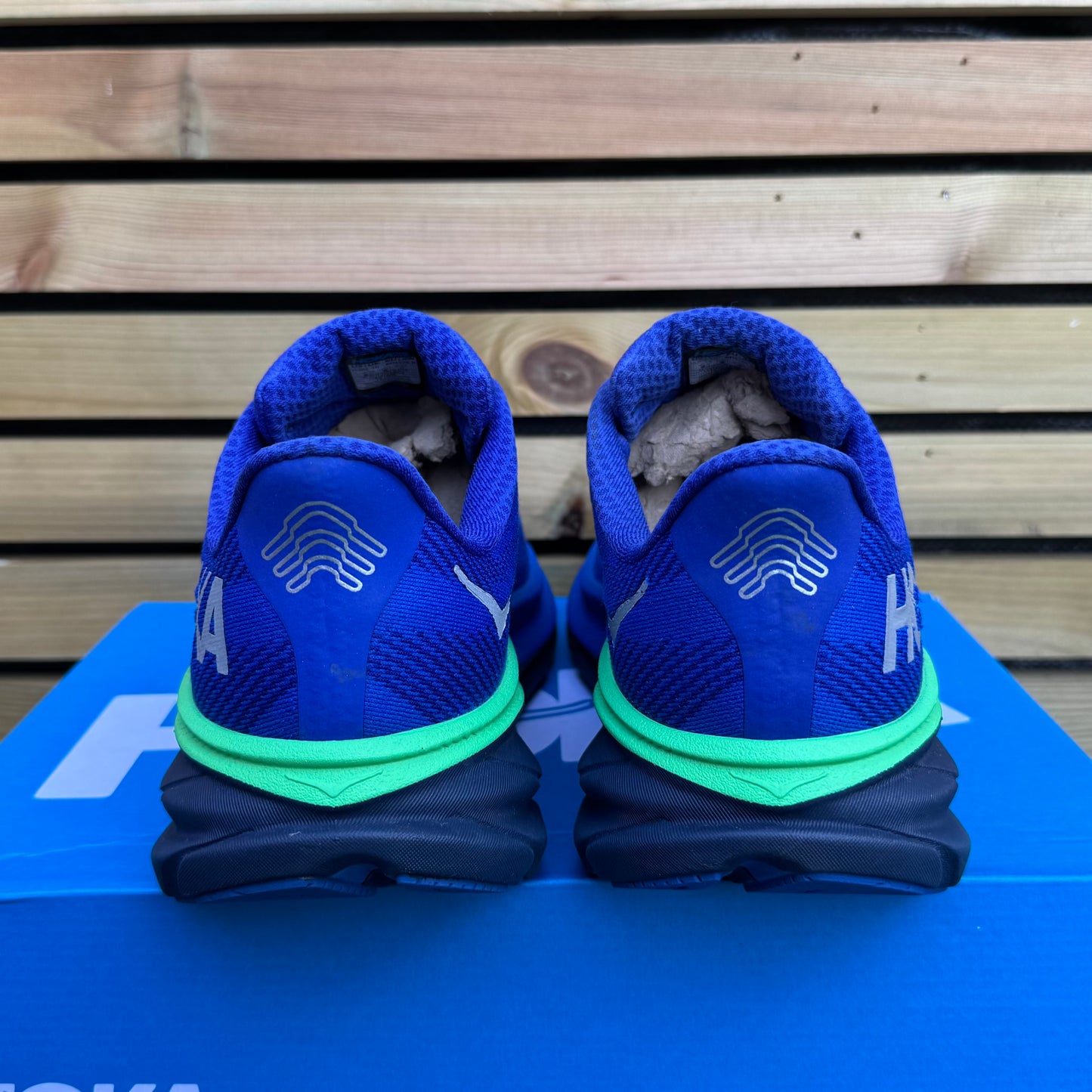 Hoka Clifton 9 Gore-Tex - Dazzling Blue / Evening Sky - UK10.