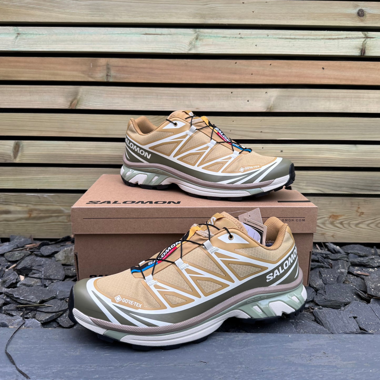 Salomon XT-6 Gore-Tex - Antelope / Icicle / Portabella - UK11 - Brand New