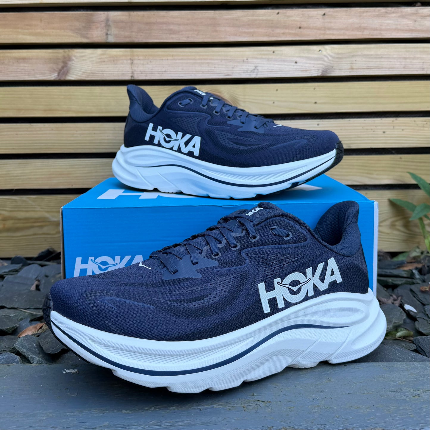 Hoka Clifton 10 - Navy / White - UK10