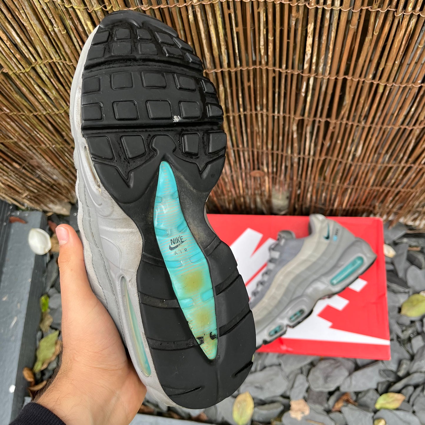 Nike Air Max 95 Retro Logo Grey / Aqua UK8.5