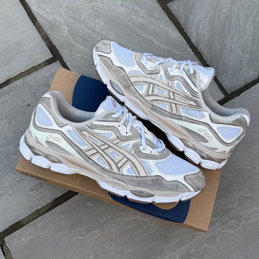 Asics Gel-NYC - White / Feather Grey - UK10.5