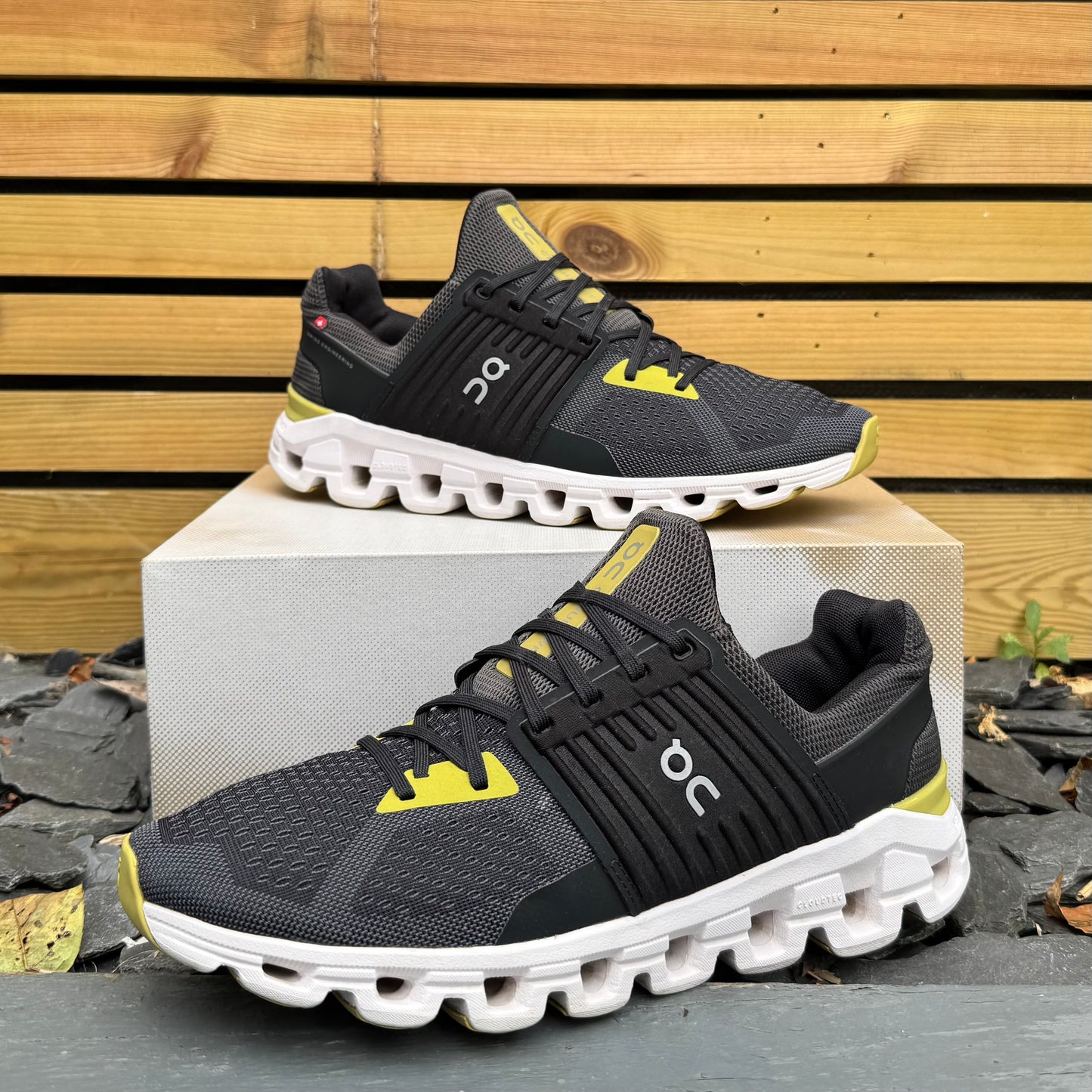 On Running CloudSwift 2.0 - Magnet Black / Citron Yellow - UK9