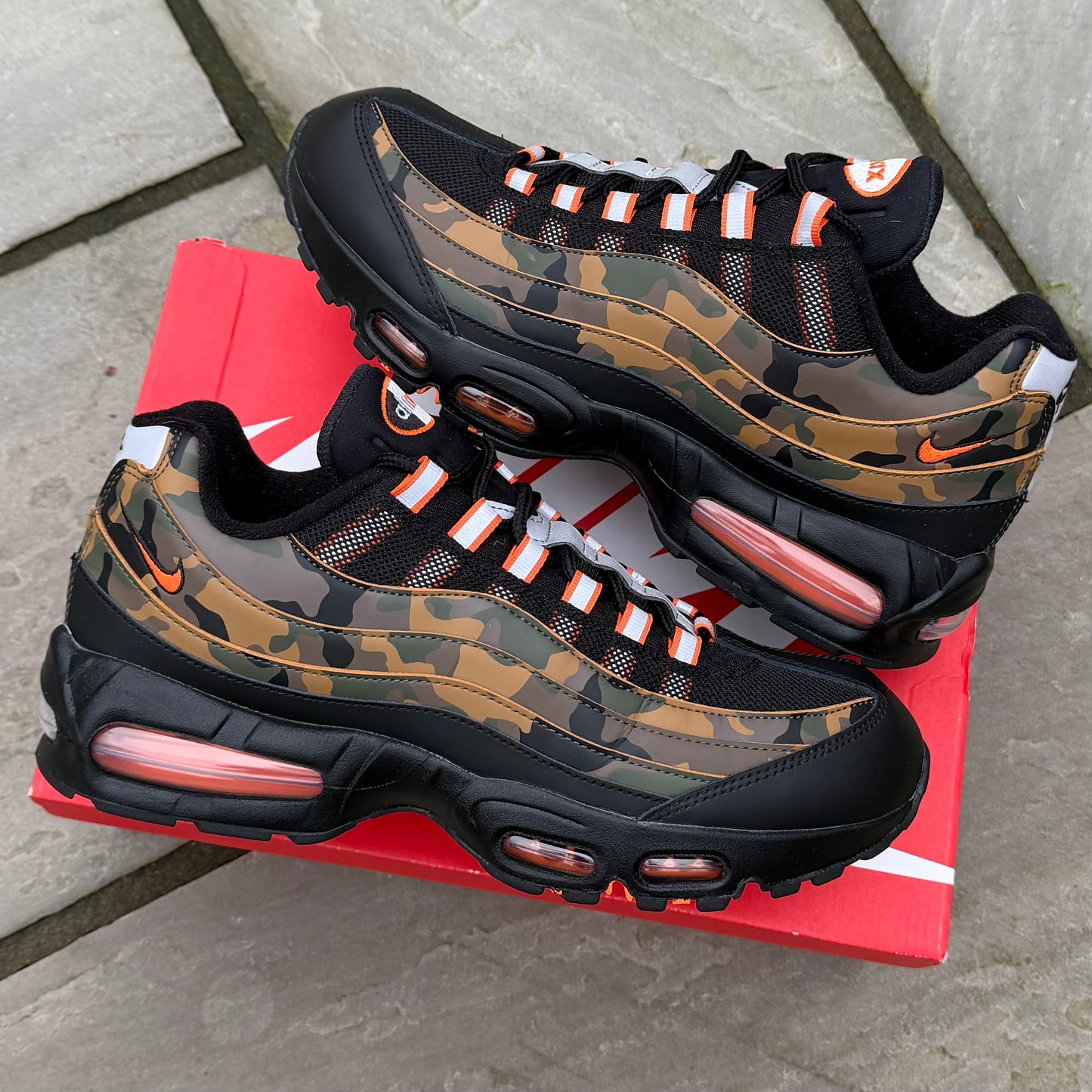 Nike Air Max 95 OG Big Bubble - Orange Camo - UK9.5