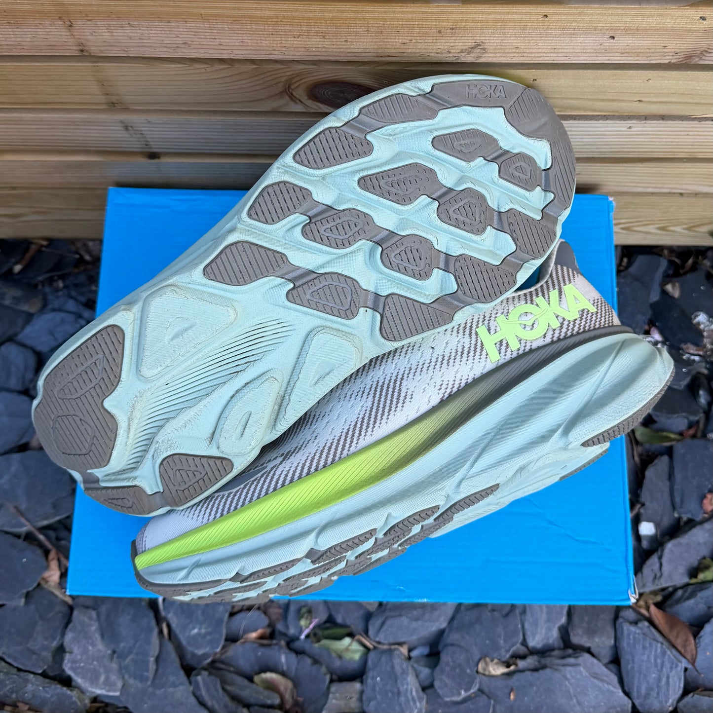 Hoka Clifton 9 Gore-Tex - Slate / Aloe Vera / Neutral - UK9
