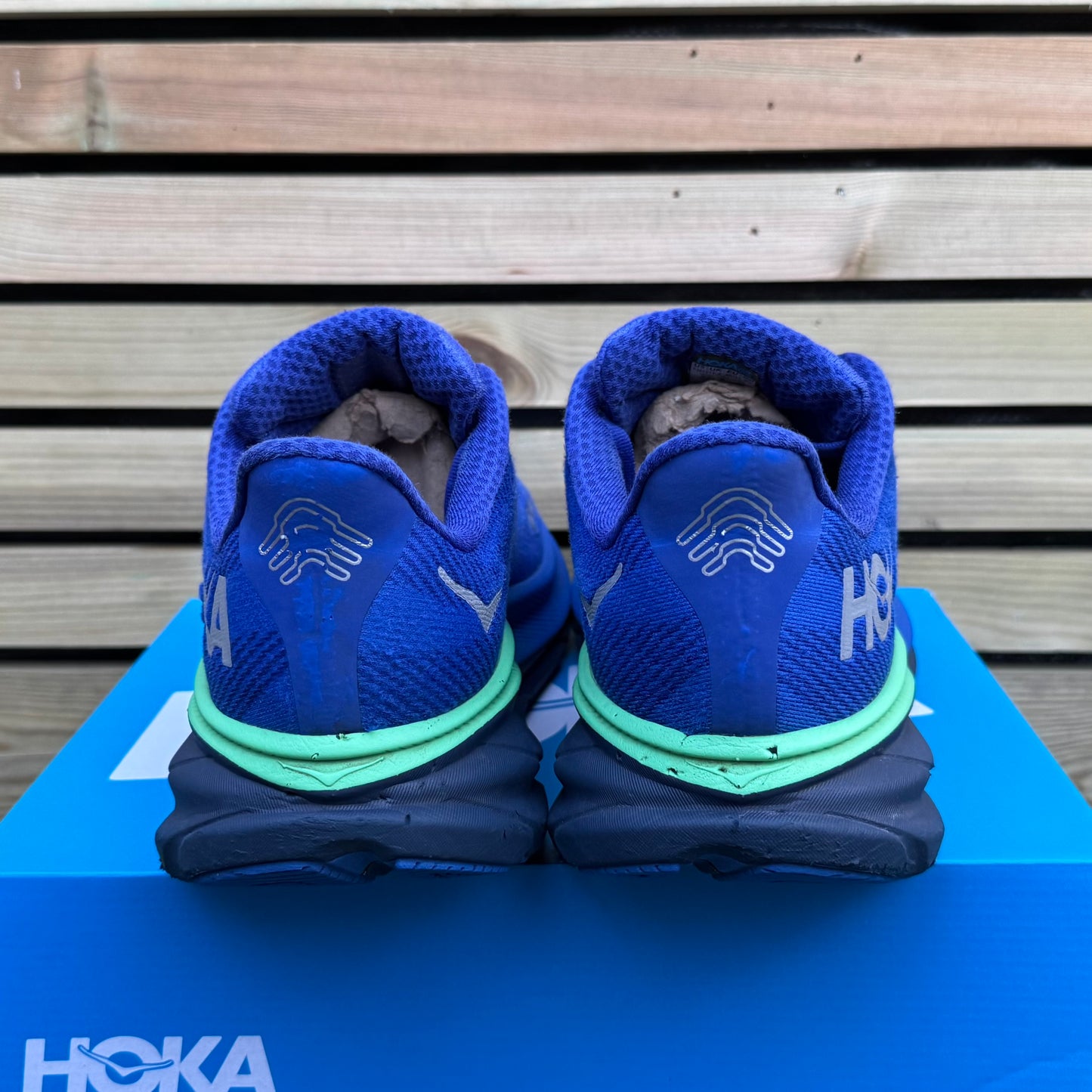 Hoka Clifton 9 Gore-Tex - Dazzling Blue / Evening Sky - UK11.5