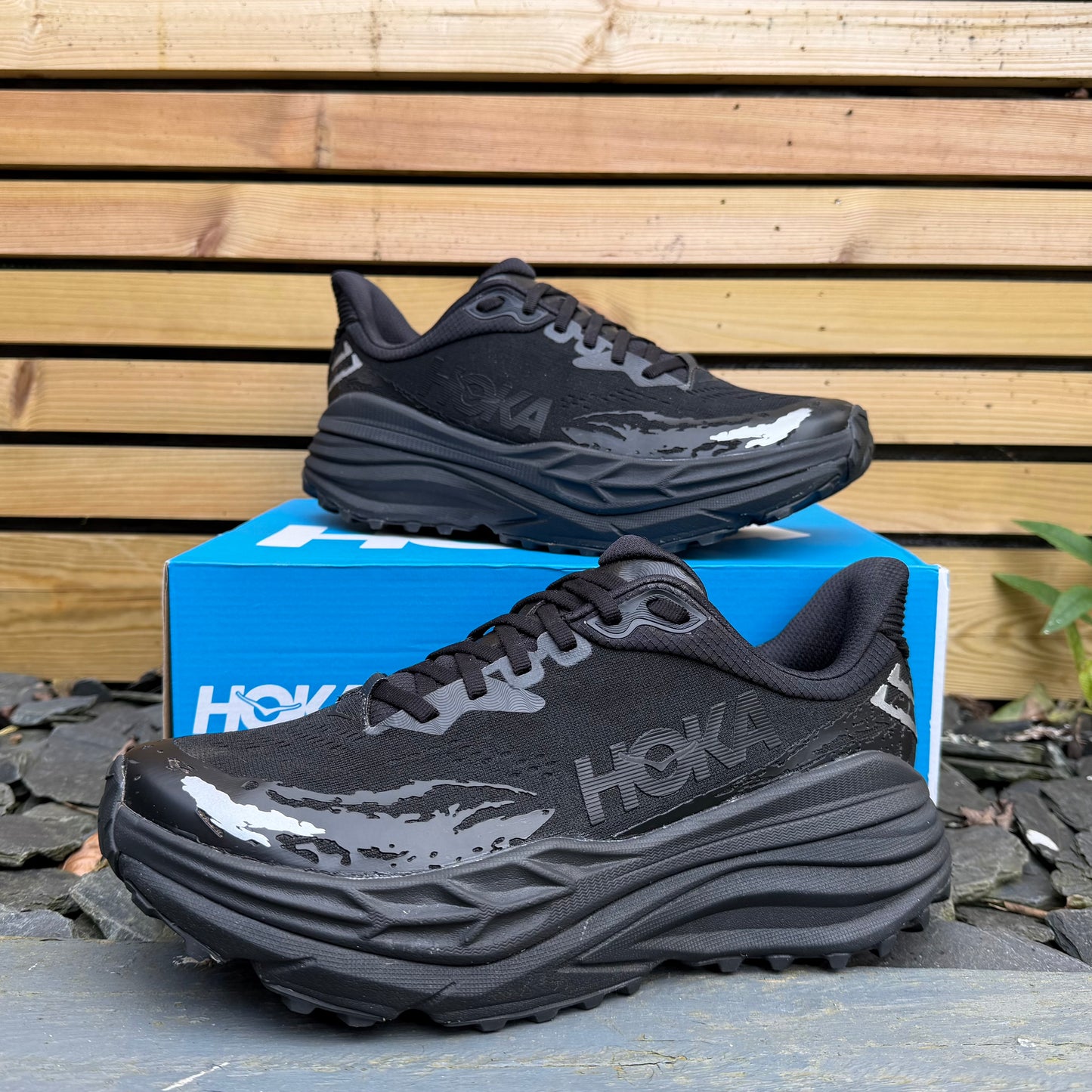 Hoka Stinson 7 - Triple Black - UK9.5