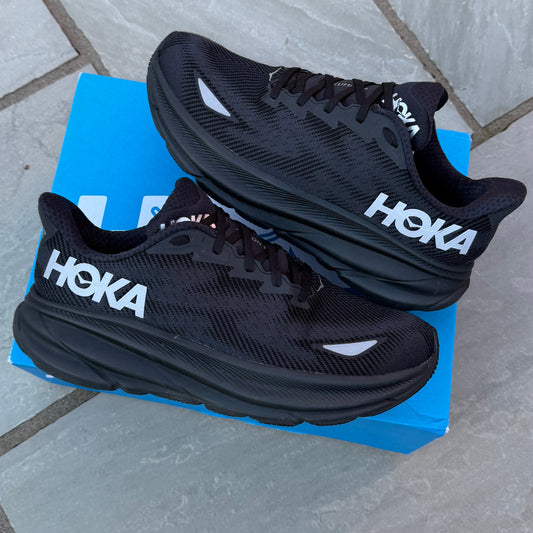 Hoka Clifton 9 Gore-Tex - Black Reflect - UK9.5