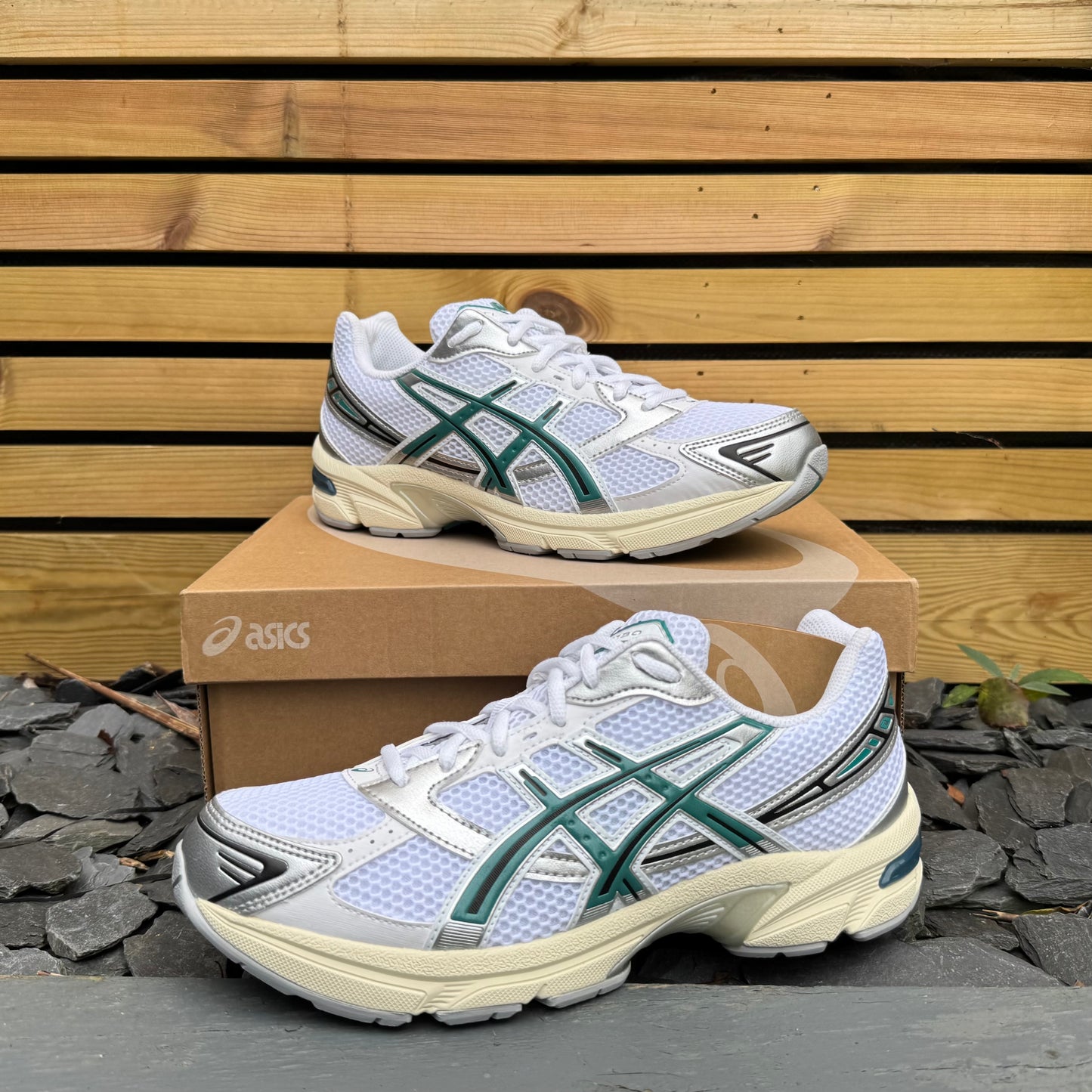 Asics Gel-1130 - White / Rainy Lake - Multiple Sizes - Brand New