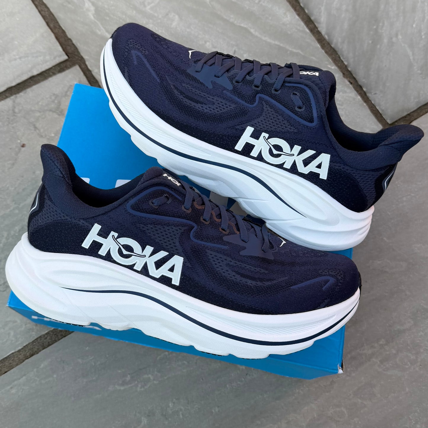 Hoka Clifton 10 - Navy / White - UK10