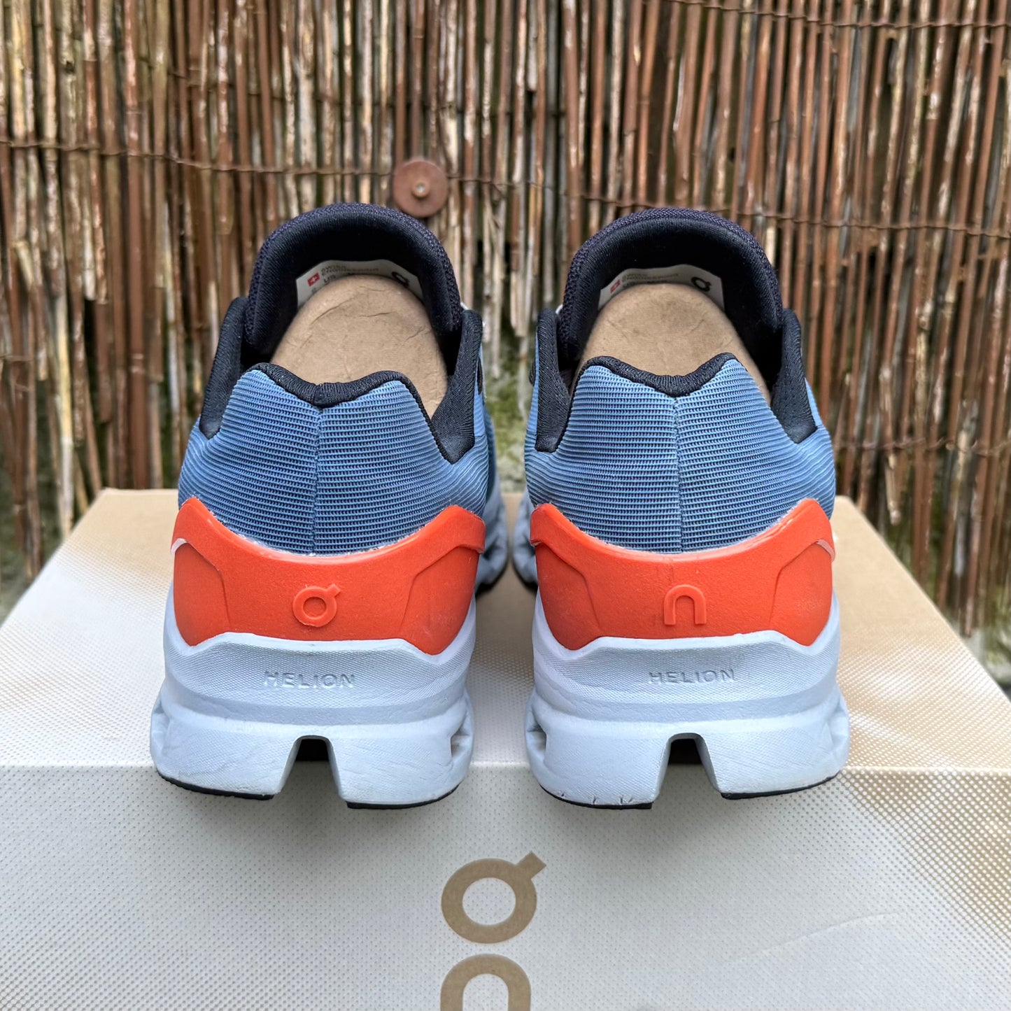 On Running CloudStratus 2 - Lake Blue / Flare Orange - UK9.5