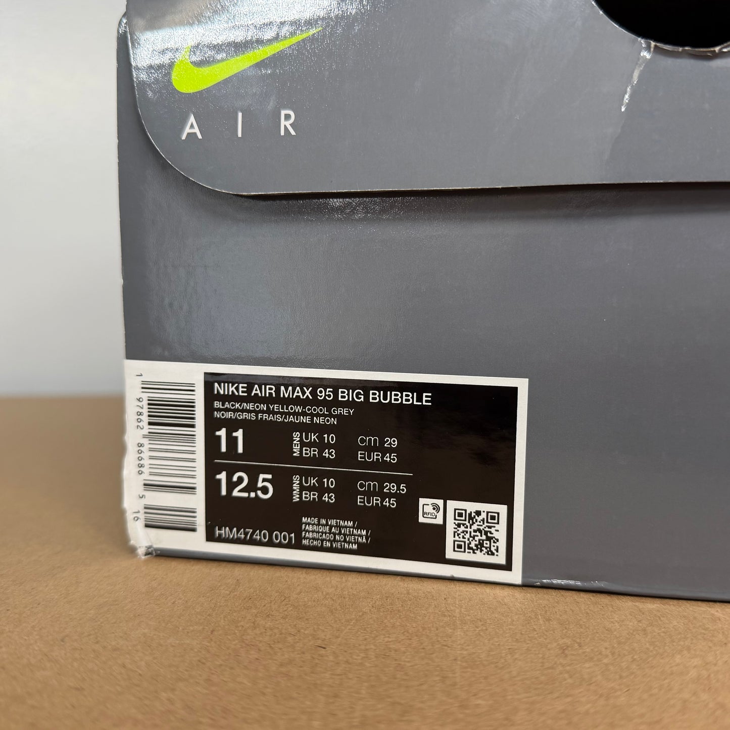 Nike Air Max 95 OG Big Bubble - Neon 2025 - UK10