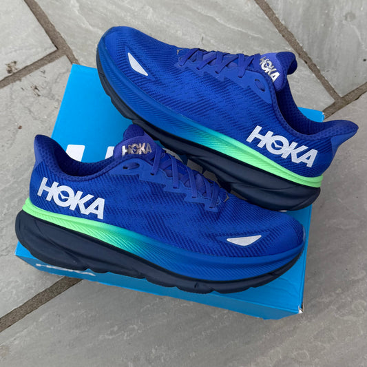 Hoka Clifton 9 Gore-Tex - Dazzling Blue / Evening Sky - UK8.5