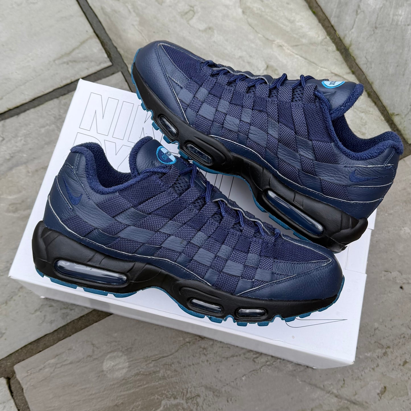 Nike Air Max 95 ID Woven “Nike By You” - Navy / Black - UK8.5