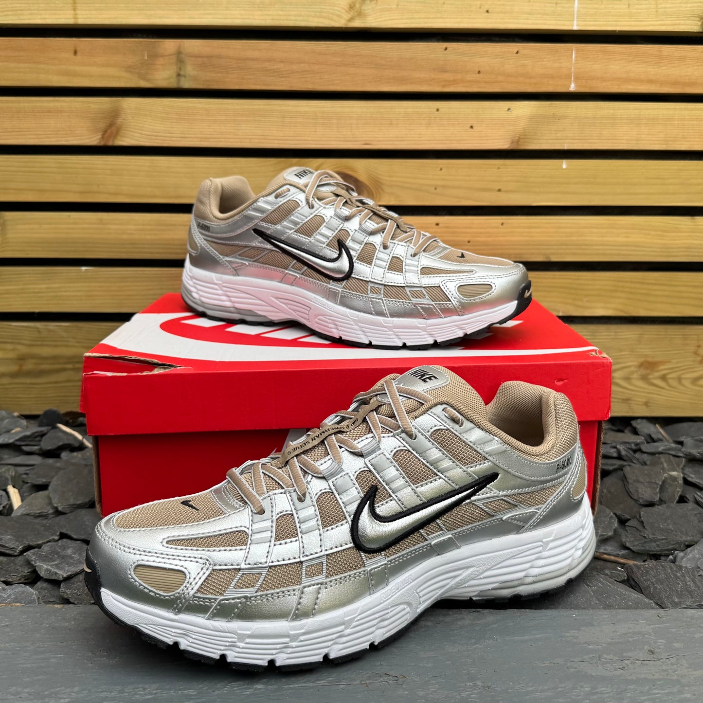 Nike P-6000 - Khaki Metallic - Multiple Sizes - Brand New
